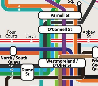 Dublin Frequent Transport Map
